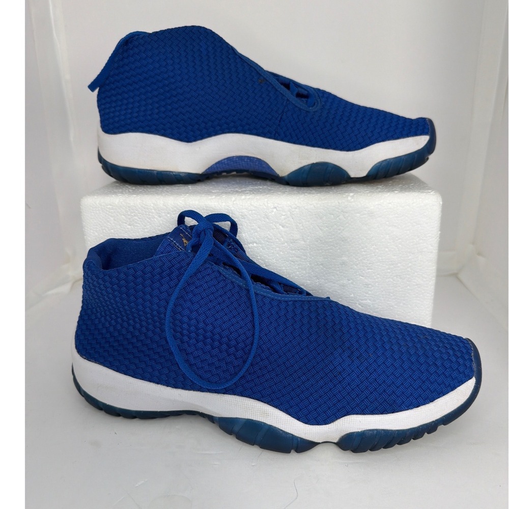 Jordan Future Hyper Royal Blue Woven Sneakers 656503-401 Mens 10